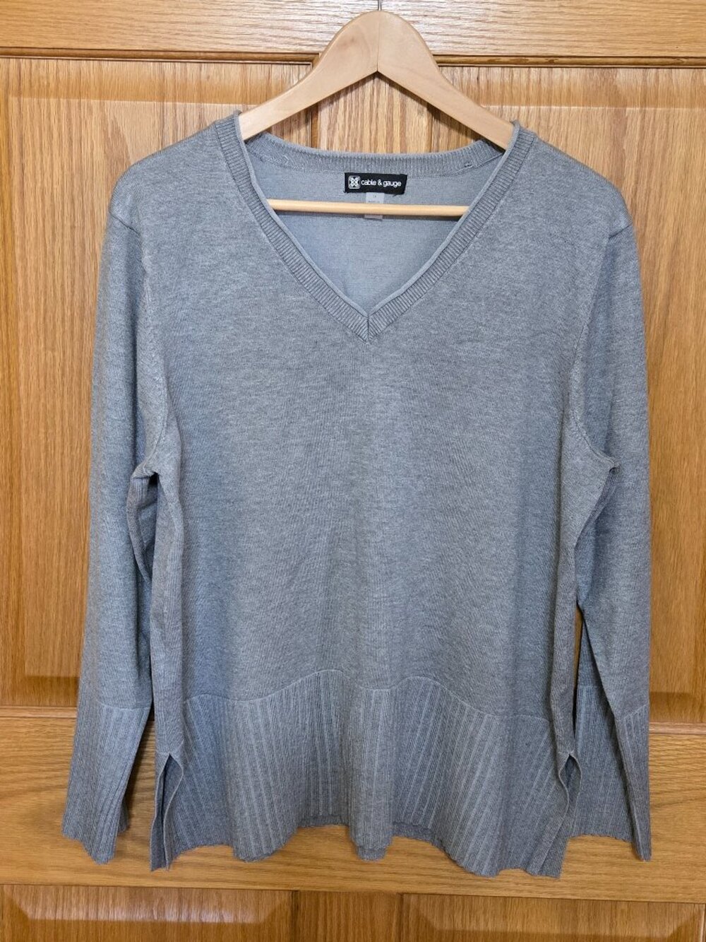 women's gray sweater size 1x great condition